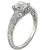 0.78ct Diamond Art Deco Engaement Ring