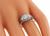 Edwardian Old European Cut Diamond 18k White Gold Engagement Ring