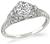 Vintage GIA Certified 0.89ct Diamond Engagement Ring