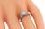 Art Deco Old European Cut Diamond Platinum Engagement Ring