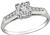 Vintage GIA Certified 0.90ct Diamond Engagement Ring