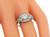 Art Deco Old European Cut Diamond Platinum Engagement Ring