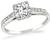 Vintage GIA Certified 1.01ct Diamond Engagement Ring