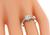 Art Deco Old European Cut Diamond Platinum Engagement Ring