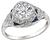 Vintage GIA Certified 1.02ct Diamond Engagement Ring