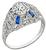 Vintage GIA Certified 1.03ct Diamond Engagement Ring Photo 1