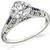 Vintage GIA Certified 1.04ct Diamond Engagement Ring