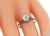 Victorian Old European Cut Diamond Platinum Solitaire Engagement Ring