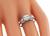 Art Deco Old European Cut Diamond Platinum Engagement Ring