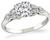 Vintage GIA Certified 1.15ct Diamond Engagement Ring