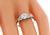 Art Deco Cushion Cut Diamond Platinum Engagement Ring