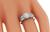 Art Deco Old European Cut Diamond Platinum Engagement Ring