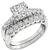 GIA 1.23ct Diamond Engagement and Wedding Band Set Photo 1