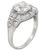 art deco gia diamond engagement ring