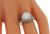 Art Deco Old Mine Cut Diamond Sapphire 14k Gold Engagement Ring