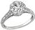 Vintage GIA Certified 2.01ct Diamond Engagement Ring