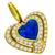 GIA 6.55ct Ceylon Sapphire 3.25ct Diamond Heart Pin/Pendant 