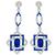 4.16ct Sapphire 1.76ct Diamond Chandelier Earrings  | Israel Rose