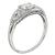 Diamond Platinum Art Deco Engagement Ring