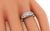 Vintage Round Cut Diamond Platinum Engagement Ring