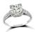 Art Deco 1.06ct Diamond Platinum Engagement Ring