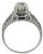 Platinum Diamond Sapphire Engagement Ring