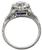 Platinum Diamond Sapphire Engagement Ring