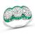 Art Deco 2.82ct Diamond Emerald Anniversary Ring