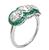 Diamond Emerald Platinum Ring