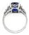 Platinum Diamond Sapphire Engagement Ring