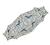 Vintage Old Mine Cut Diamond Sapphire Platinum Pin