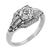 0.91ct Diamond Art Deco Engagement Ring