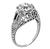 Diamond Art Deco Platinum Engagement Ring