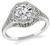 Edwardian GIA Certified 1.18ct Diamond Engagement Ring