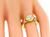 Round Cut Diamond 18k Yellow Gold Ring