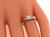 European Cut Diamond 14k Yellow Gold and 18k White Gold Engagement Ring