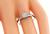Vintage Round Cut Diamond Platinum Engagement Ring