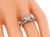 Round Cut Diamond 14k White Gold Engagement Ring