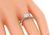 Round Cut Diamond 14k White Gold Engagement Ring