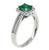 Emerald Diamond Engagement Ring