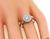 Round Cut Diamond Sapphire 14k White Gold Engagement Ring