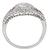 Platinum Old Mine cut Diamond Engagement Ring