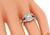 Art Deco Style Old European Cut Diamond Ruby Platinum Engagement Ring