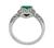 Platinum Emerald Diamond Ring