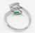 Platinum Diamond Emerald Ring