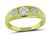 Estate 1.00ct Diamond Three Stone Gold Ring