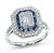 Estate 1.00ct Diamond Sapphire Engagement Ring
