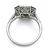 Platinum Diamond Sapphire Engagement Ring