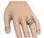 Emerald Cut Diamond Baguette Cut Diamond Round Cut Diamond Platinum Engagement Ring