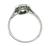 Platinum Diamond Emerald Engagement Ring